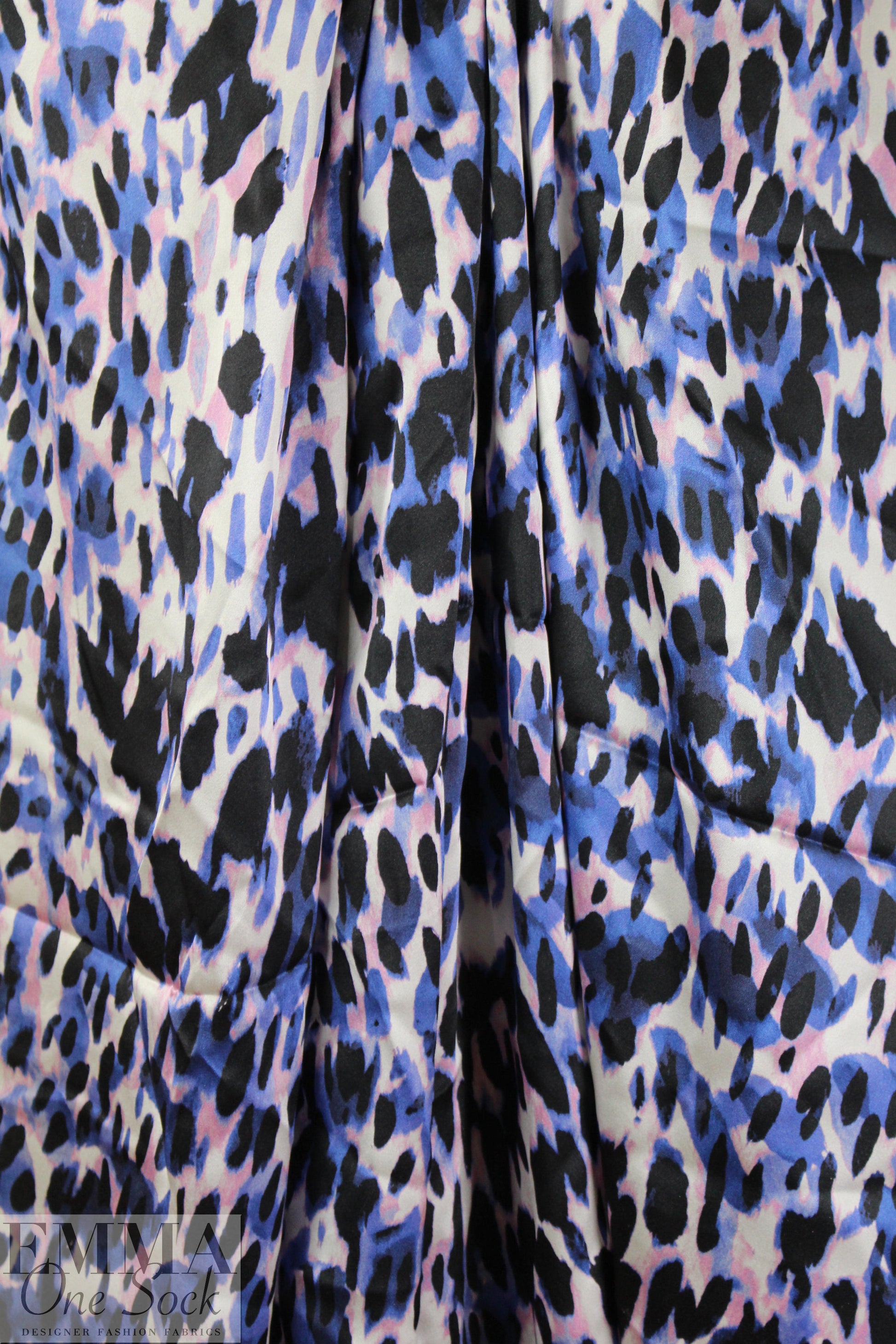 NY designer animal rorschach silk charmeuse