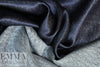 Italian 'denim look' silk charmeuse .5 yds