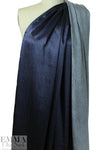 Italian 'denim look' silk charmeuse