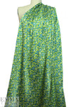 NY designer 'little blues' silk charmeuse 1.625 yd