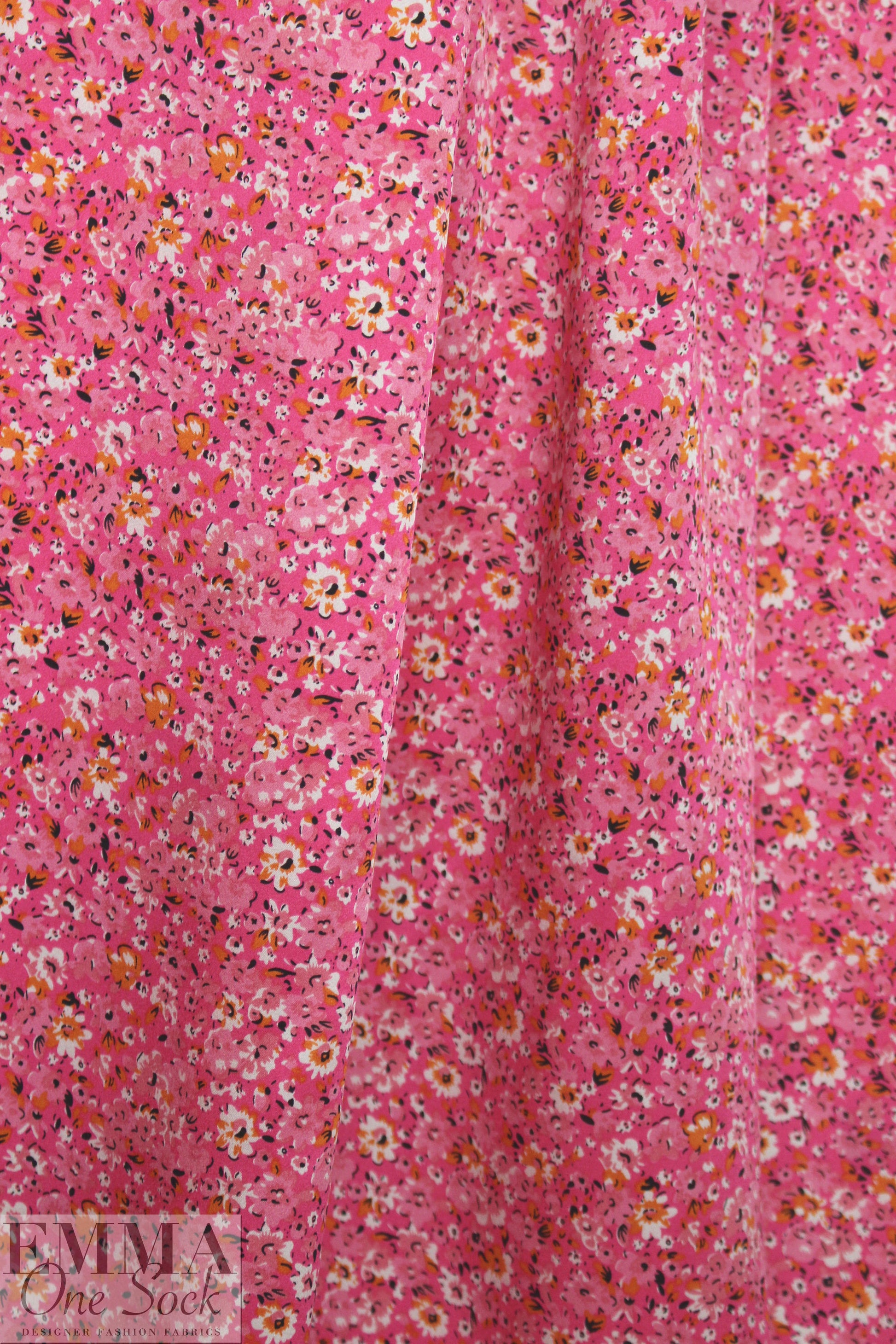 NY designer 'little pinks' silk charmeuse