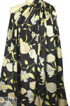 Italian 'cloisonne' floral silk charmeuse