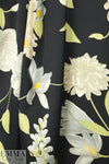 Italian 'cloisonne' floral silk charmeuse