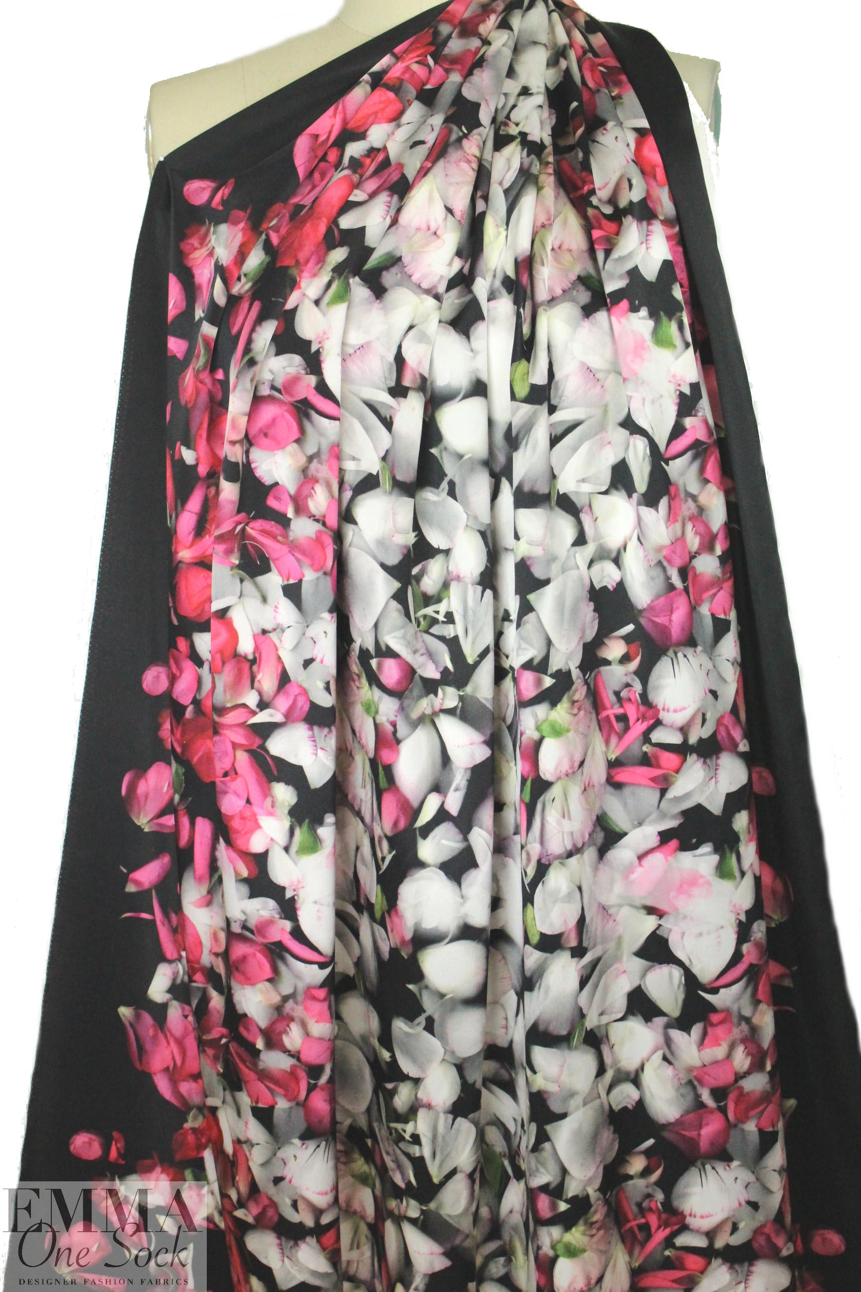 NY designer petal dream silk charmeuse