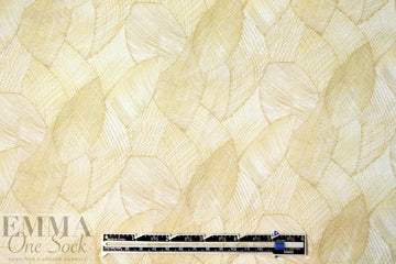 Italian 'gold leaf' graphic silk charmeuse