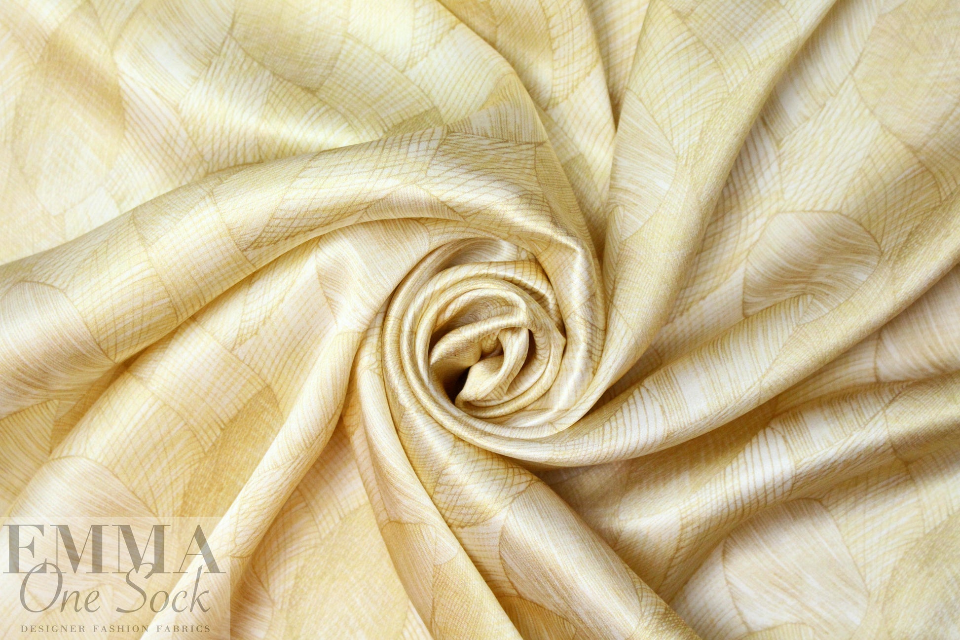 Italian 'gold leaf' graphic silk charmeuse