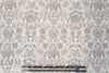 Italian blush-gray garlands silk charmeuse