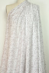 Italian blush-gray garlands silk charmeuse