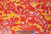 NY designer cherry/citrine floral silk charmeuse 1.875 yds