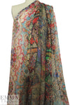 Italian 'flying carpet' silk chiffon 1.25 yds