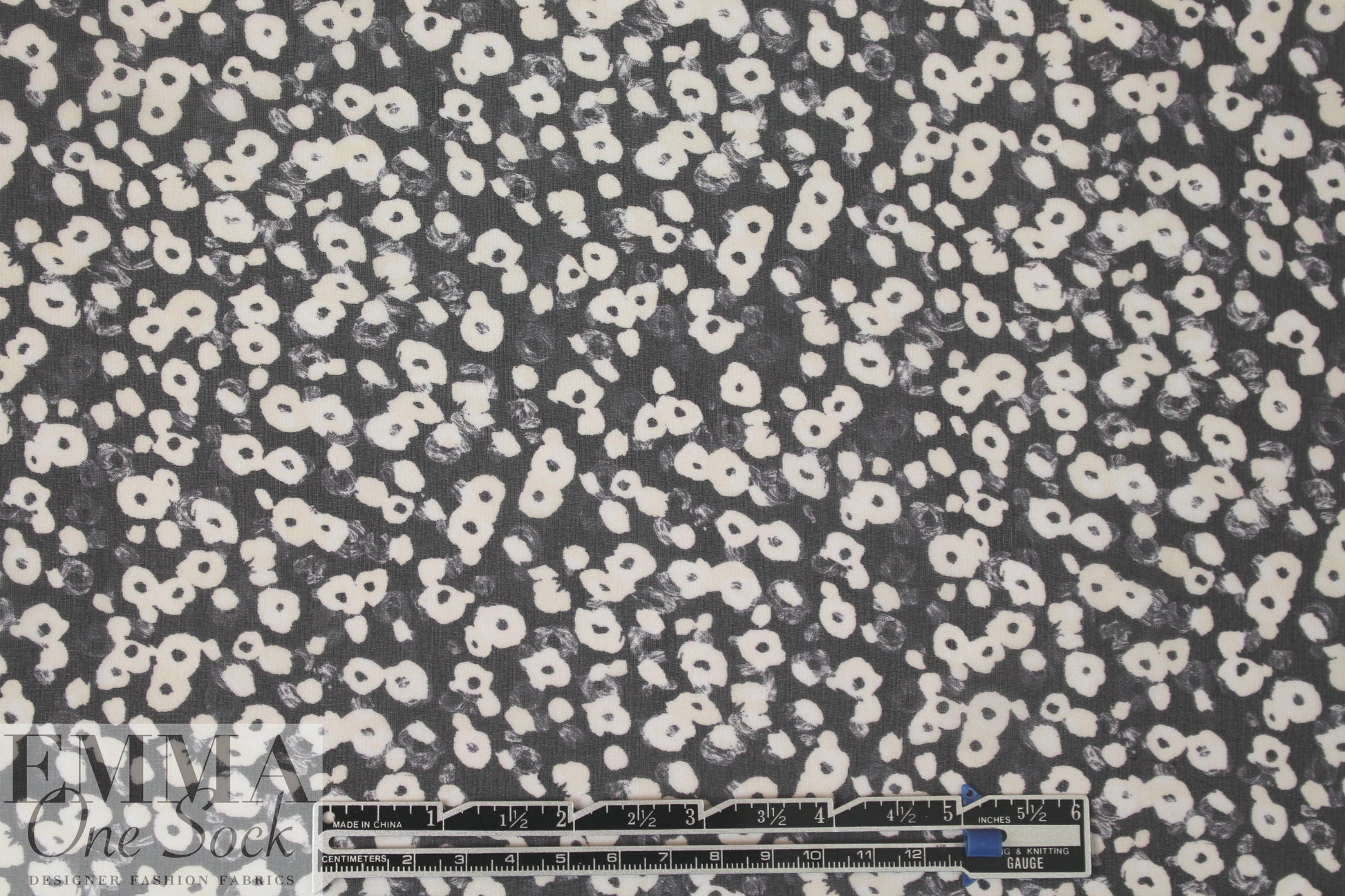 3.1 Phi11ip Lim silk chiffon - black/gray floral