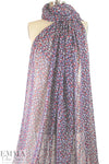 3.1 Phi11ip Lim silk chiffon - red/blue floral 1.875 yd