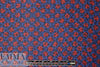Caroline C0nstas cobalt/red graphic silk chiffon