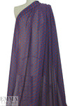 Caroline C0nstas cobalt/red graphic silk chiffon