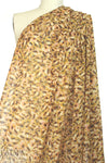 Italian autumn flowers silk chiffon