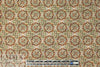Italian earthtones medallion silk georgette