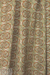 Italian earthtones medallion silk georgette