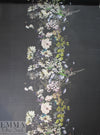 famous designer 'botanical nocturne' silk chiffon 1.875 yd