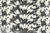 NY designer feathery rorschach silk chiffon 2.25 yd
