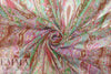 Italian decorative medallion paisley silk chiffon