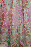 Italian decorative medallion paisley silk chiffon