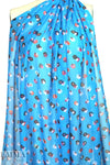 Rebecca Tayl0r 'painted flowers on sky' silk chiffon 1.75 yds