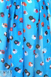 Rebecca Tayl0r 'painted flowers on sky' silk chiffon