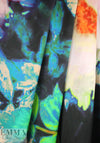 CA designer 'blossom dream' PANEL silk charmeuse .7 yds / 1 panel