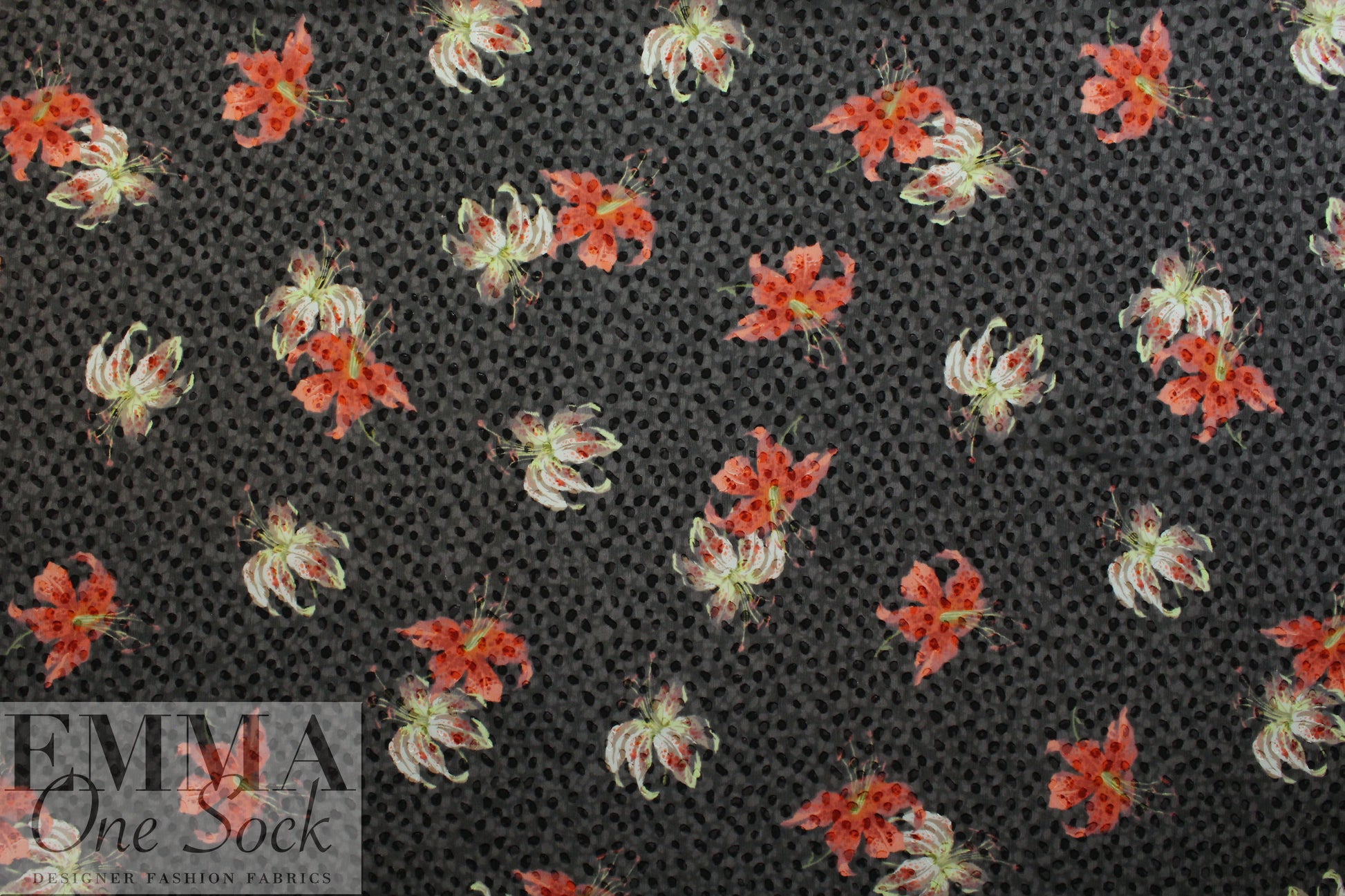 CA designer clipped weave daylily silk sheer woven 1.66 yd