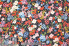 NY designer silk clipped jacquard floral voile