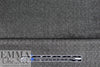 Italian all SILK! brushed graphic suiting - gray/black 1 yard