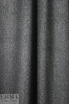 Italian all SILK! brushed graphic suiting - gray/black 1.375 yds