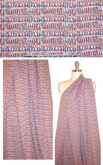 Italian seed graphic design silk/cotton textured voile 1.625 yd