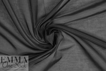 lightweight silk/cotton voile - black .75 yds