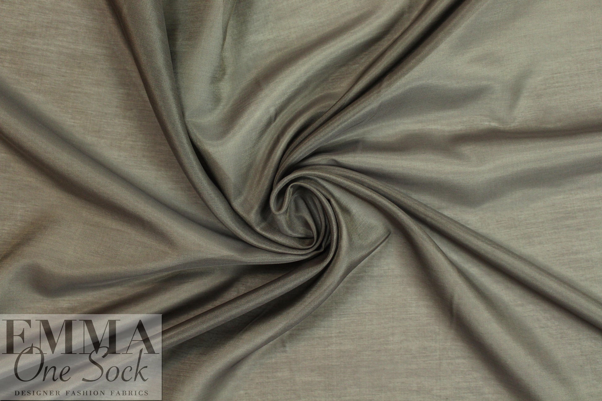 lightweight silk/cotton voile - dark taupe