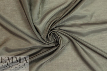 lightweight silk/cotton voile - dark taupe