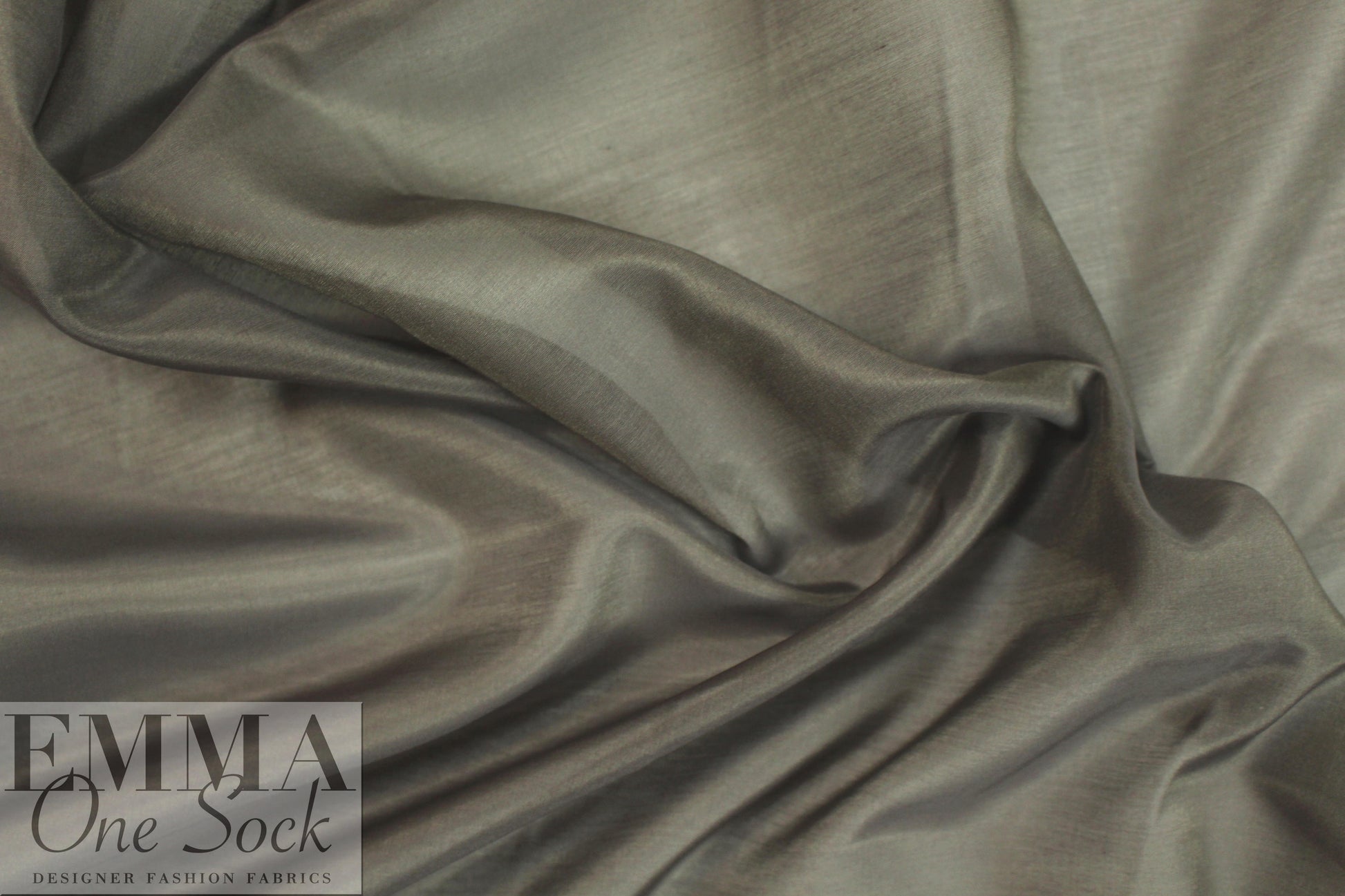 lightweight silk/cotton voile - dark taupe .625 yds