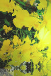 CA designer lemon garden fantasy silk/cotton panel woven