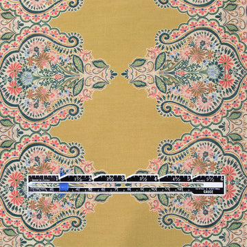 CA designer 'lantern medallion' silk/cotton voile 2 yd