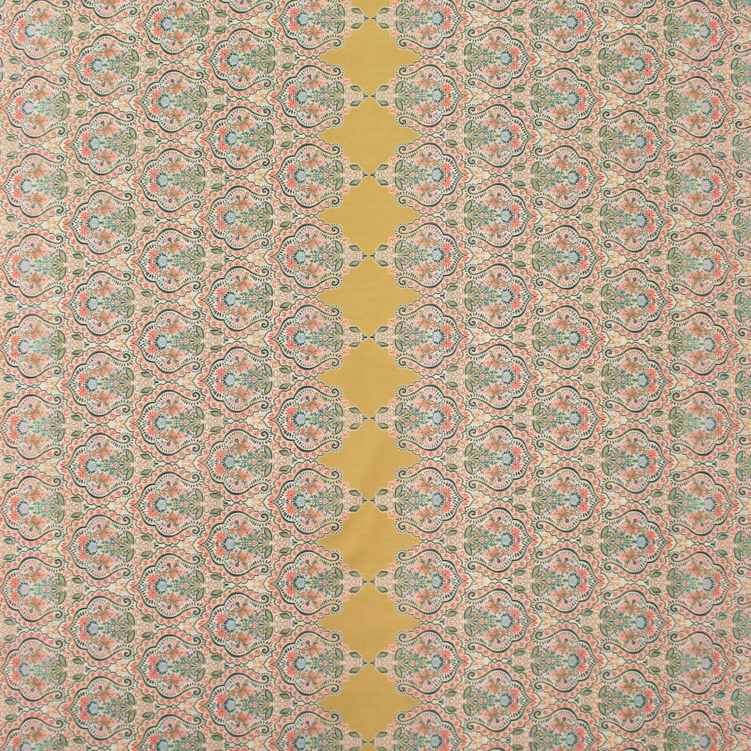 CA designer 'lantern medallion' silk/cotton voile 1.25 yd