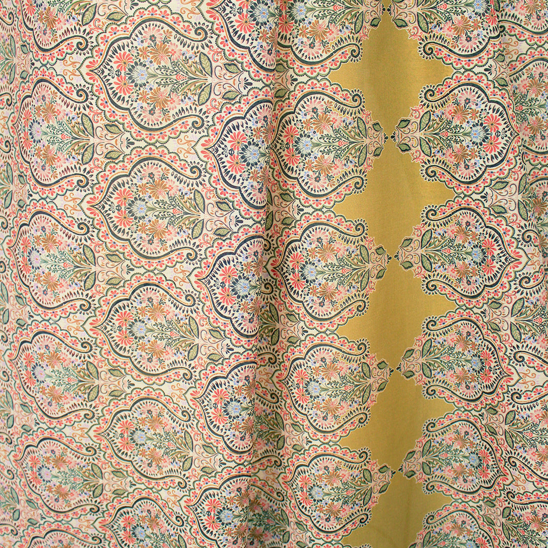 CA designer 'lantern medallion' silk/cotton voile 2 yd