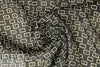 Italian silk/viscose semi-sheer woven - b/w graphic 1.66 yd