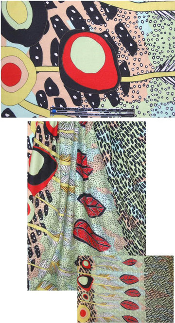 CA designer silk/cotton 'artist's dream' woven