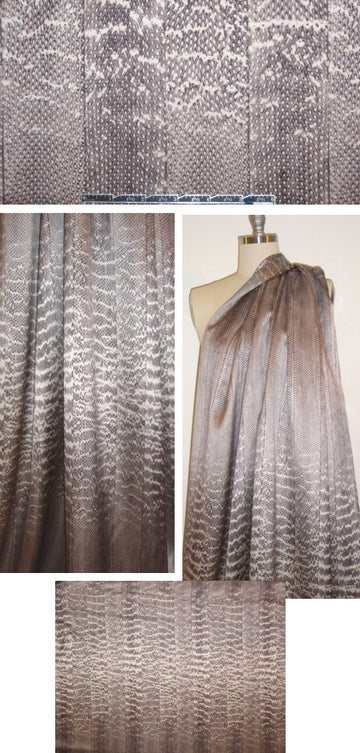 Jas0n Wu silk satin - snake panel design 1 yard