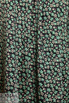 Italian silk crepe de chine - peach/mint little floral 1.375 yds