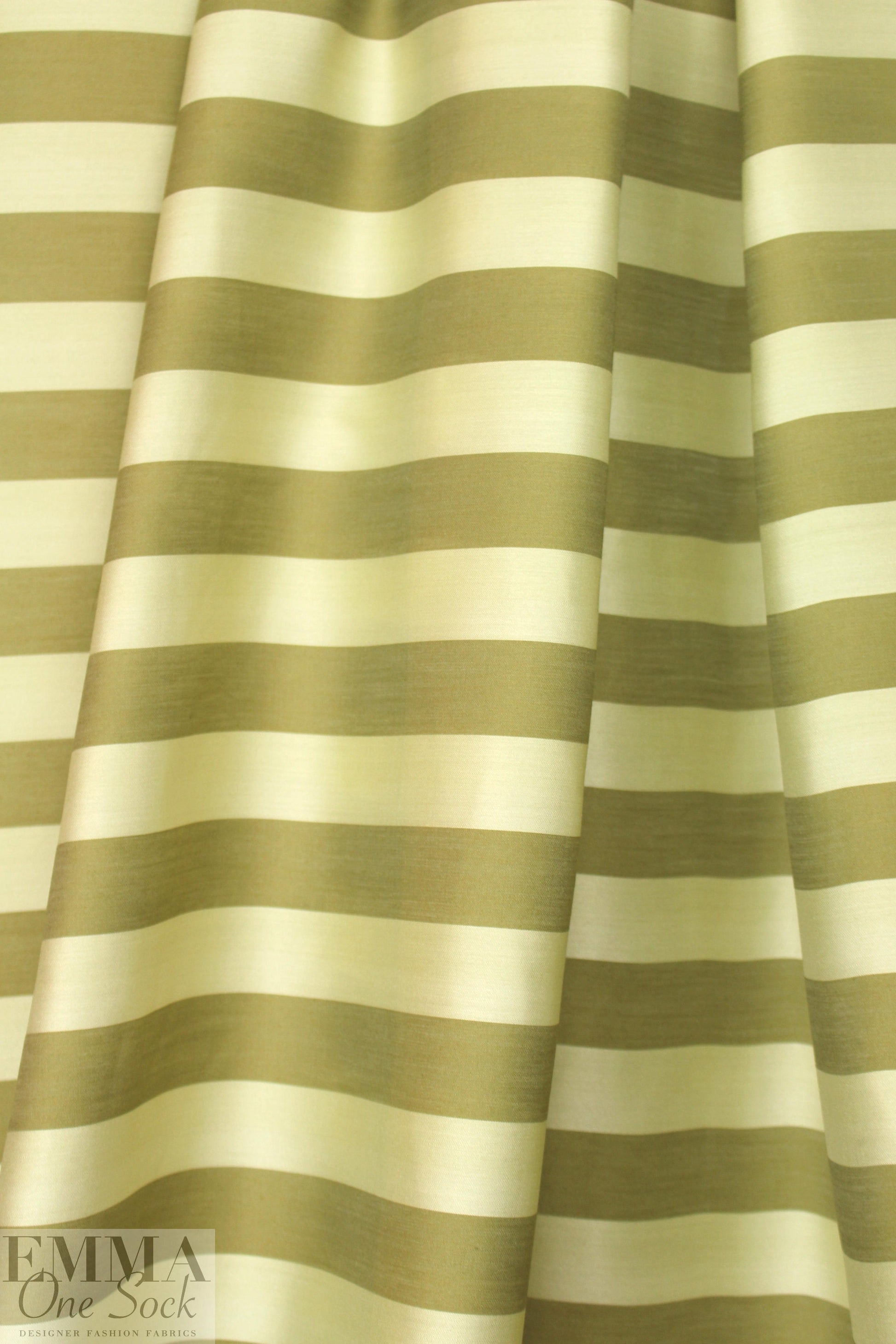 Monique Lhui11er silk/cotton champagne stripe voile