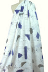 designer edgy geometry special cotton/silk voile woven
