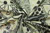 NY designer deco-cubism graphic silk/cotton woven