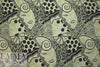 NY designer deco-cubism graphic silk/cotton woven