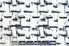 CA designer black/white inky graphic silk/cotton voile